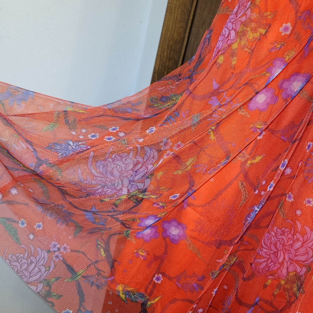 Candie's Orange and Purple Floral Mesh Halter Dress‎ NWT! - Picture 4 of 7